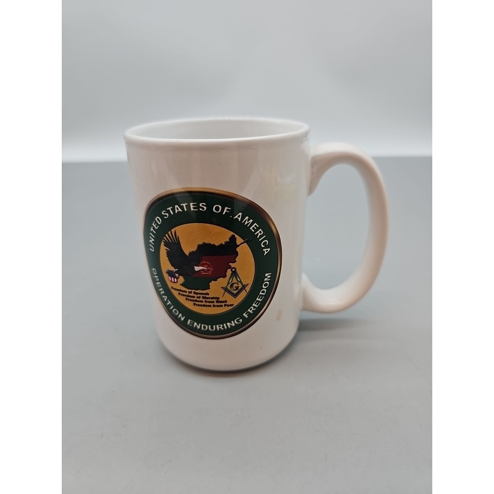 Operation Enduring Freedom Ceramic Coffee Mug USA Military‎